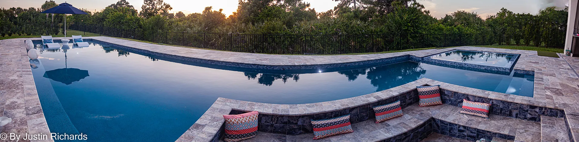 Sunken lounge seating
