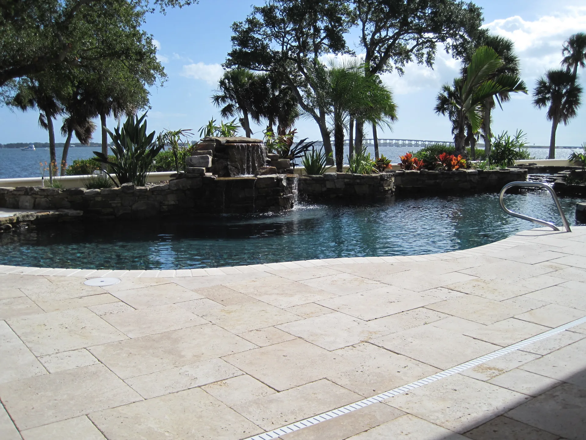 Riverfront rock grotto, Indian River